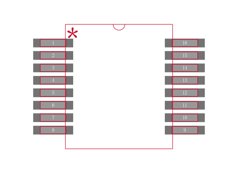 SN74ALS163BDBRG4封装焊盘图