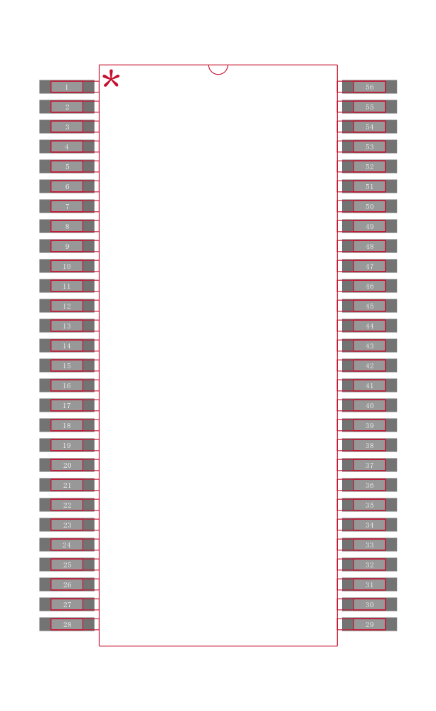 SN74ALVCF162834LR封装焊盘图