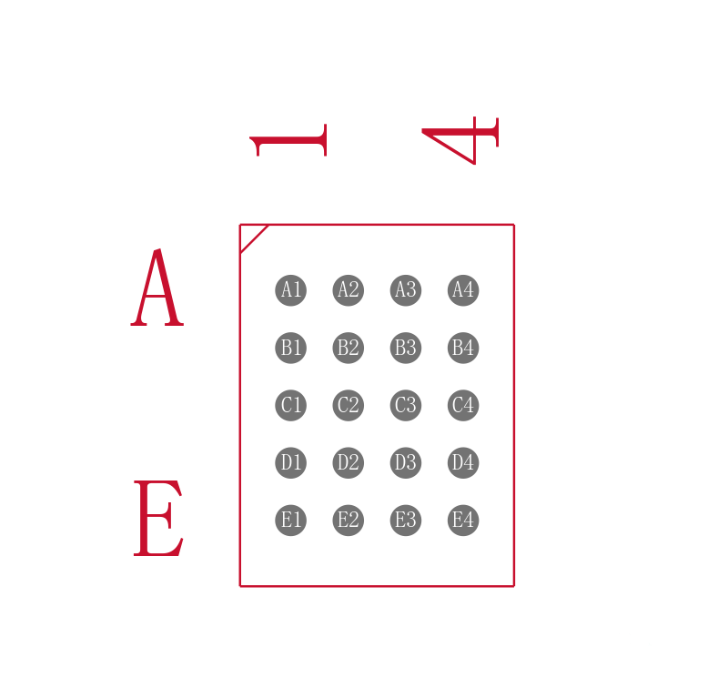 SN74ALVCH373GQNR封装焊盘图