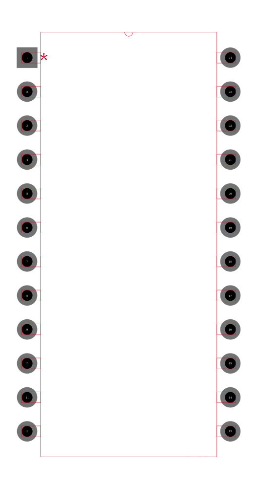 SN74BCT29843NTE4封装焊盘图