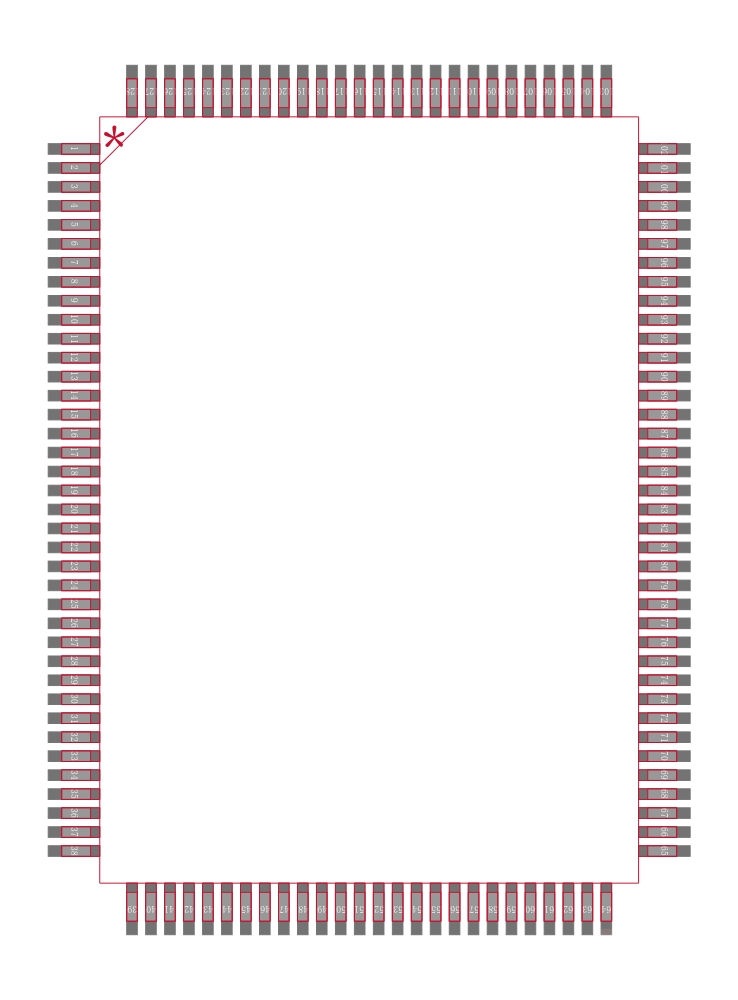 SN74V3660-10PEU封装焊盘图