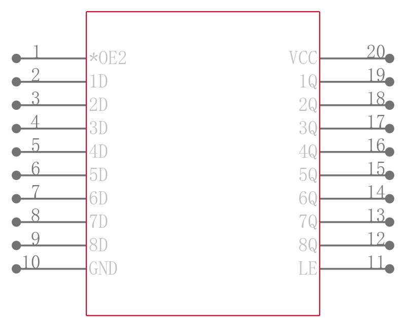 SN74LV573AGQNR引脚图