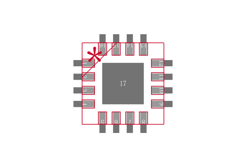SST12LP15-QVCE封装焊盘图