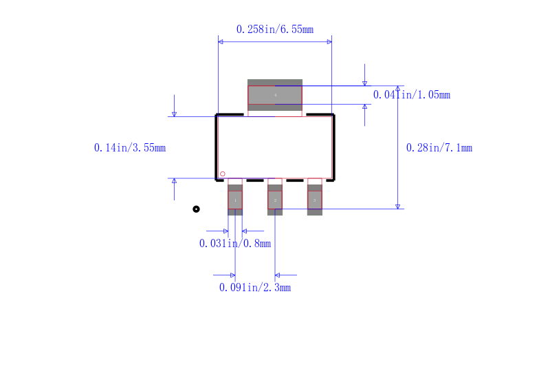 AP1117E50G-U封装图