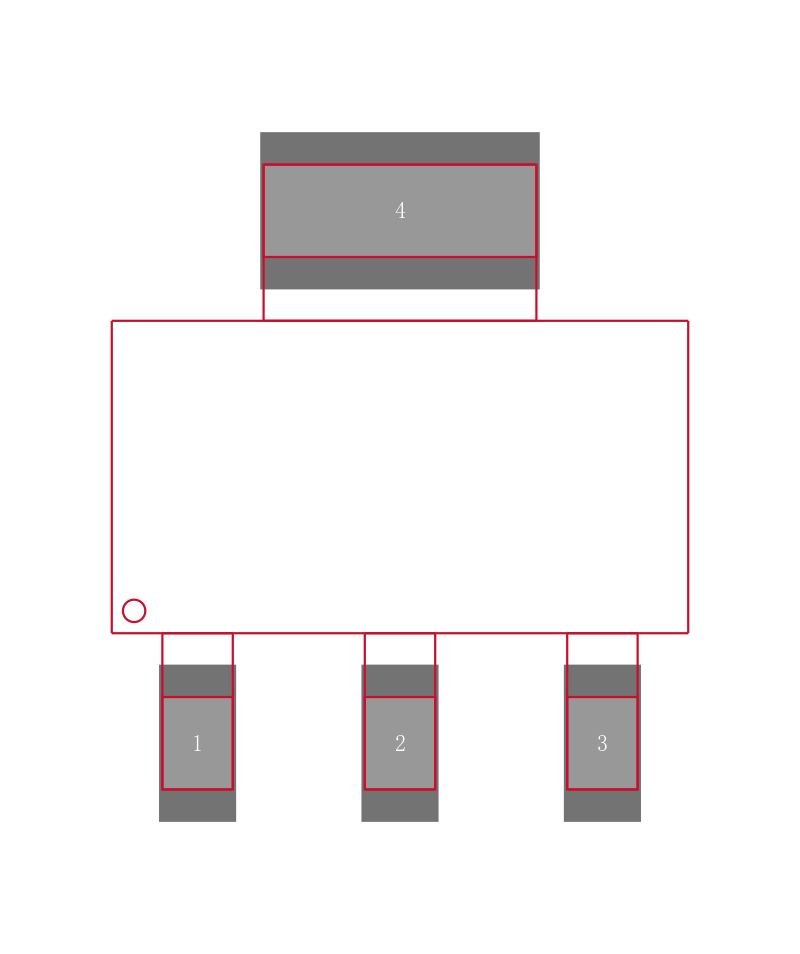 AP1117E50G-U封装焊盘图