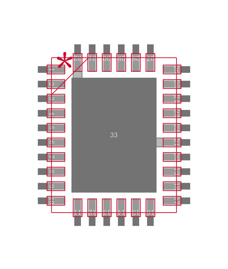 BGT24MTR12E6327XUMA1封装焊盘图