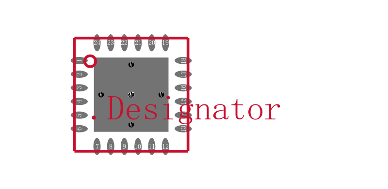 BQ25890RTWR封装焊盘图