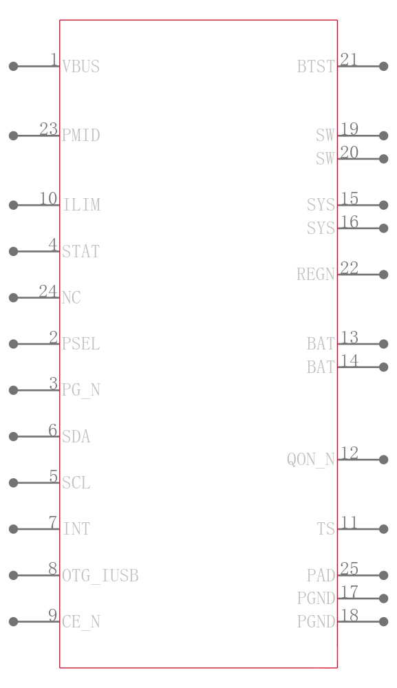 BQ25892RTWR引脚图