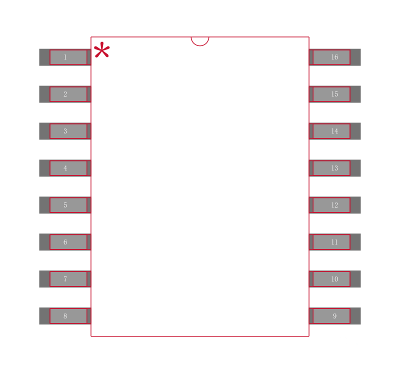SP202ECT-L/TR封装焊盘图