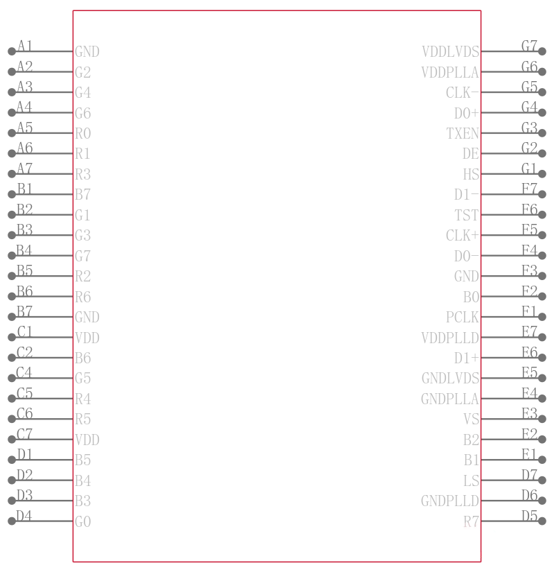 SN65LVDS307ZQCT引脚图