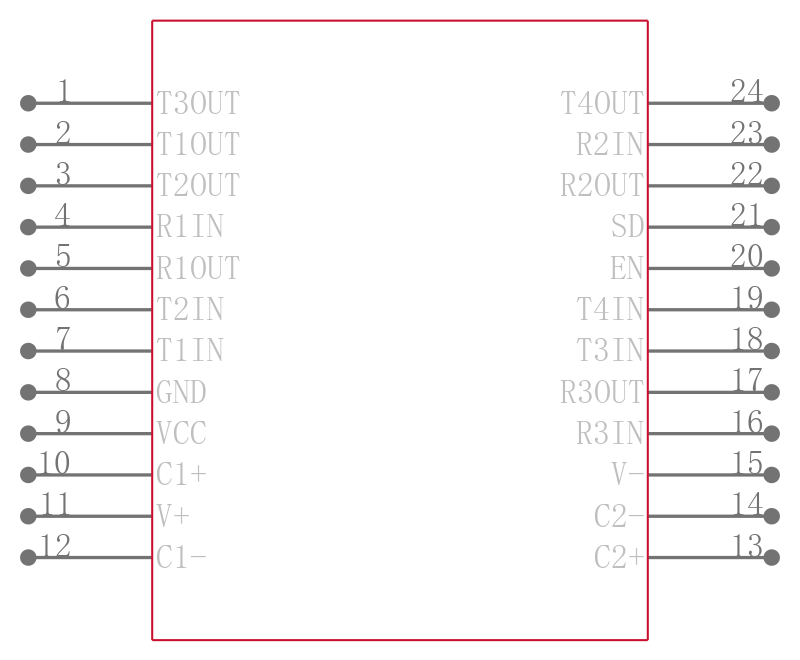 SP206EA-L/TR引脚图