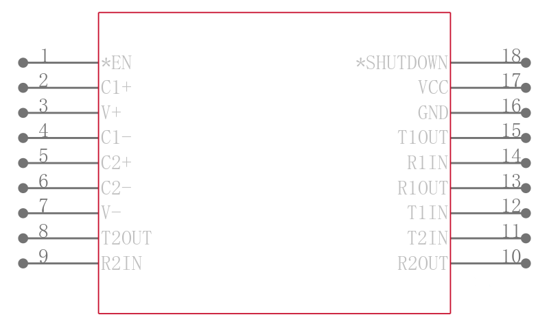 SP312ECT-L/TR引脚图