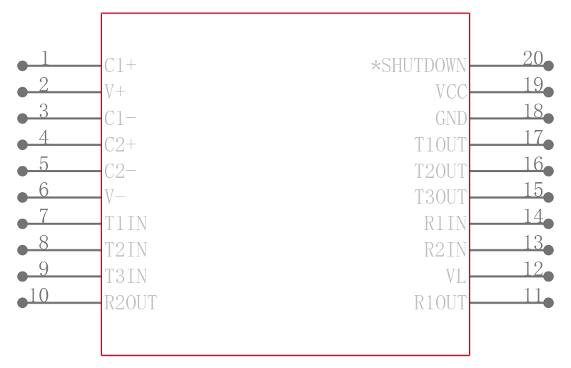 SP3203EEY-L/TR引脚图