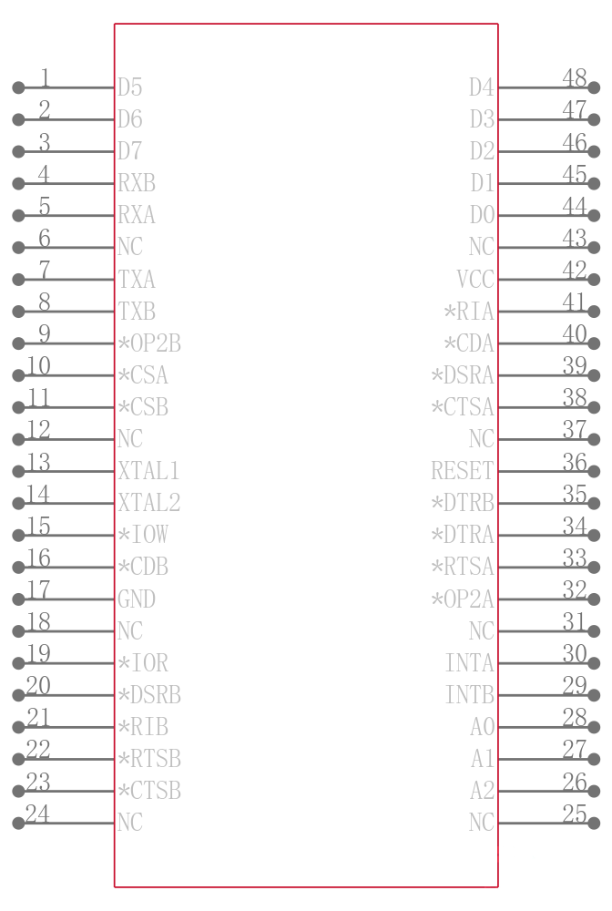 ST16C2450CQ48-F引脚图