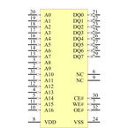 SST39LF010-45-4C-WHE引脚图