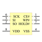 SST25LF020A-33-4I-SAE引脚图