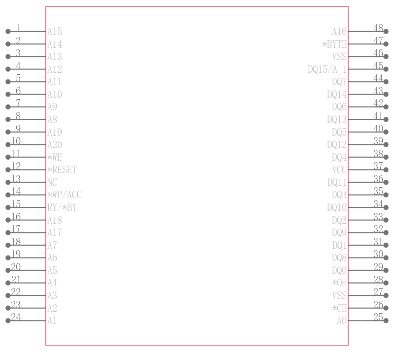 S29JL032J70TFI313引脚图