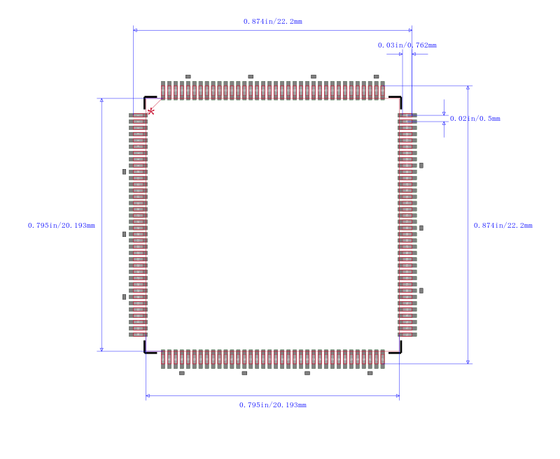 STM32F100ZDT6B封装图