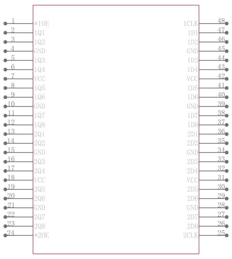 SN74ABT16374ADGG引脚图