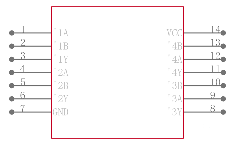 SN74HC132NS引脚图