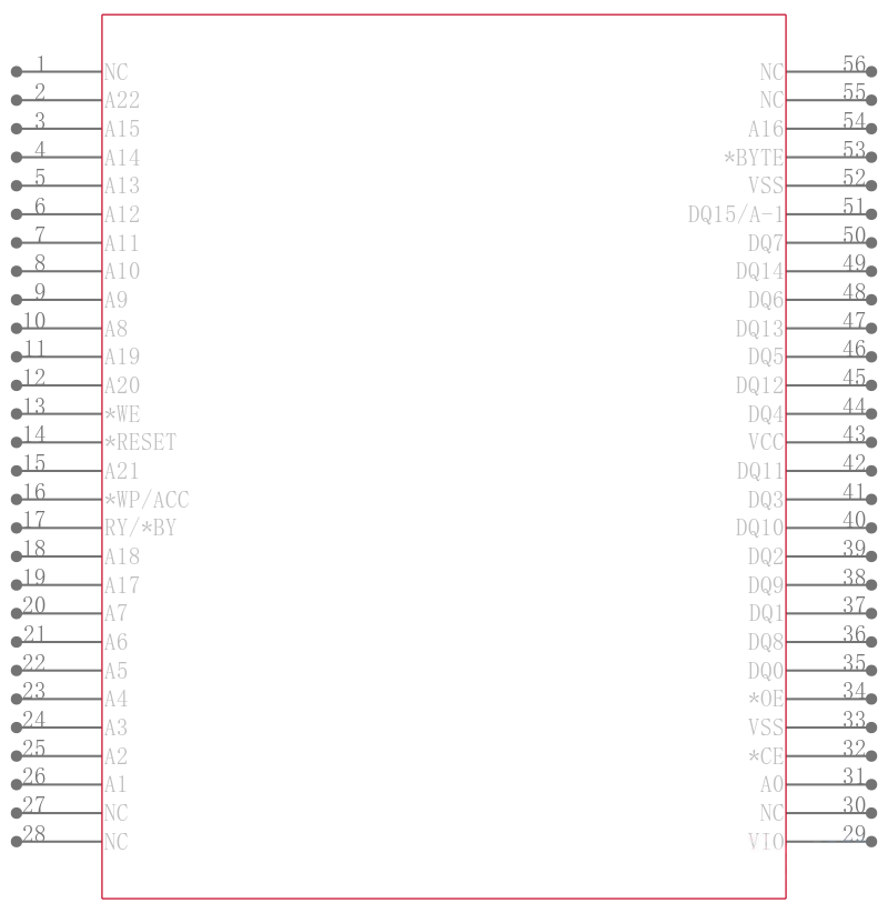 S29GL128P10TFI013引脚图