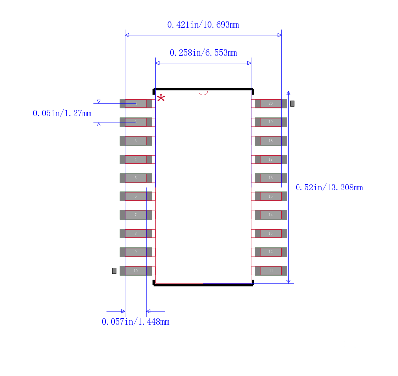 SN74AS580DW封装图