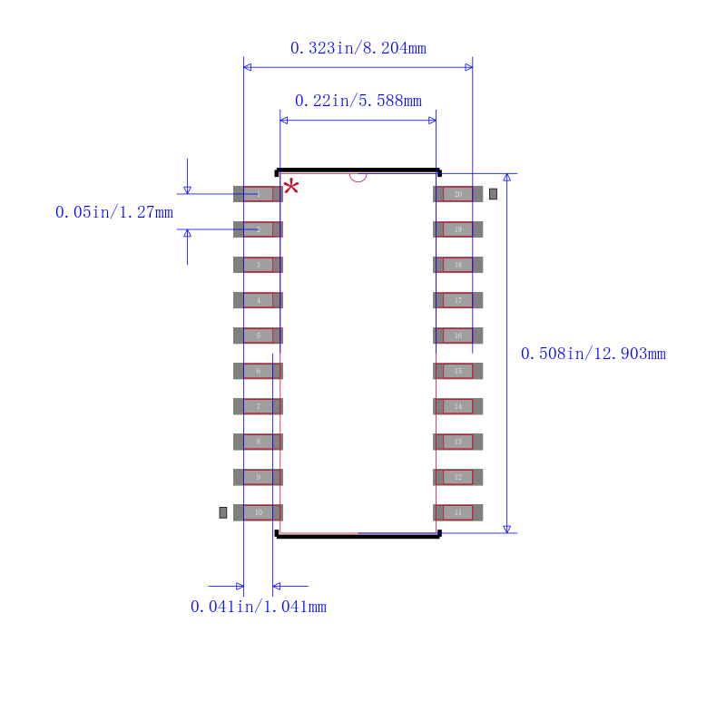 SN74LV540ANS封装图