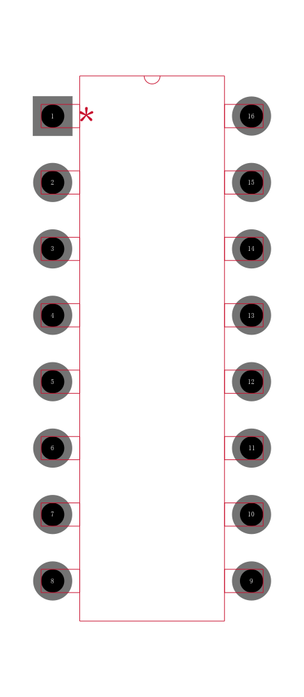 SNJ54LS161AJ封装焊盘图