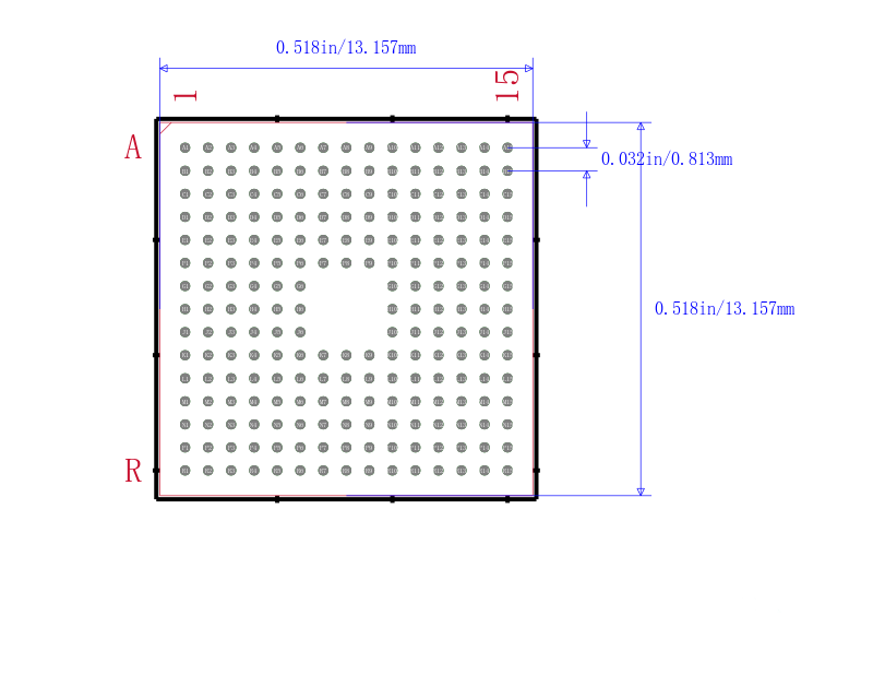 STM32F767NGH6封装图