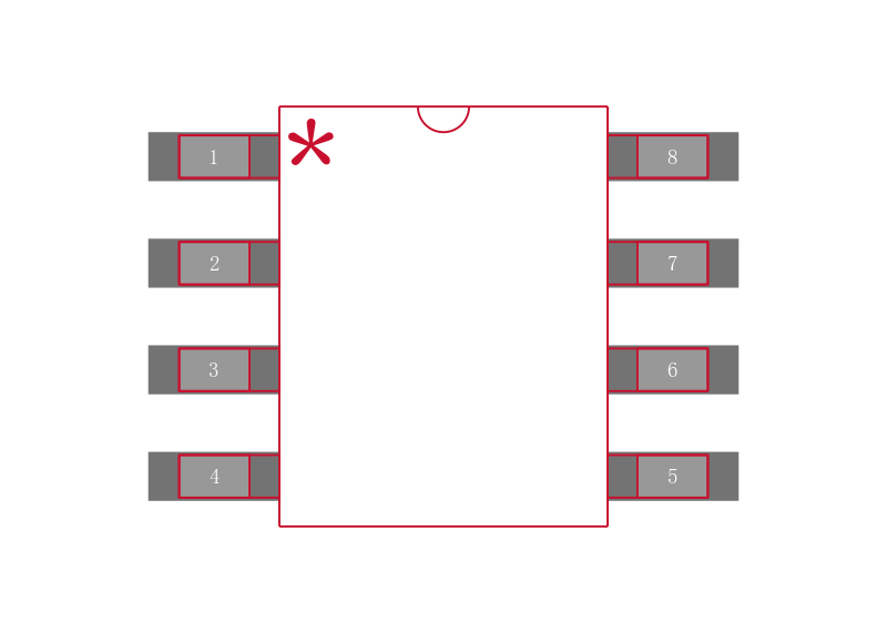 SP8K24FRATB封装焊盘图