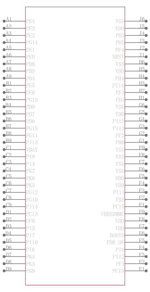STM32F767NGH6引脚图