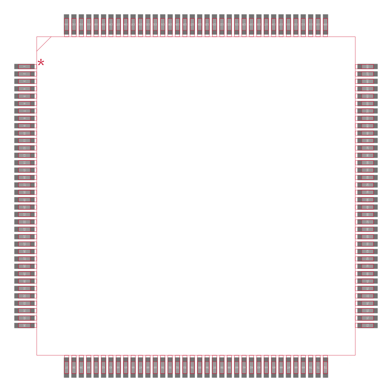 SAK-C167CR-4RM封装焊盘图