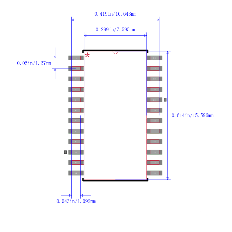 SCC2691AC1D24封装图