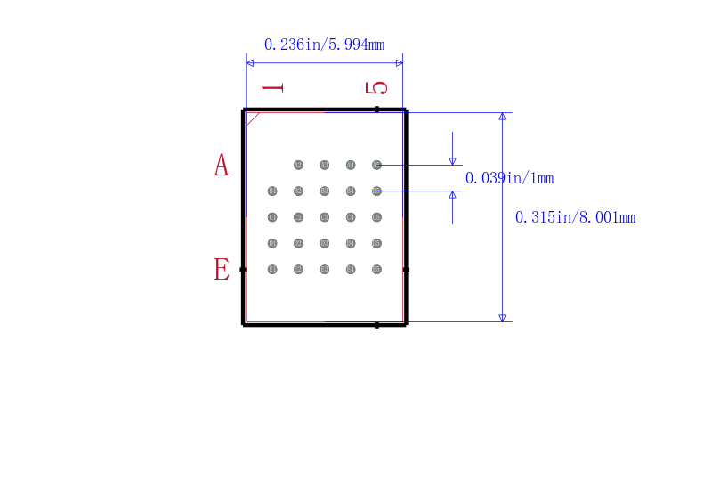 S25FL032P0XBHI023封装图