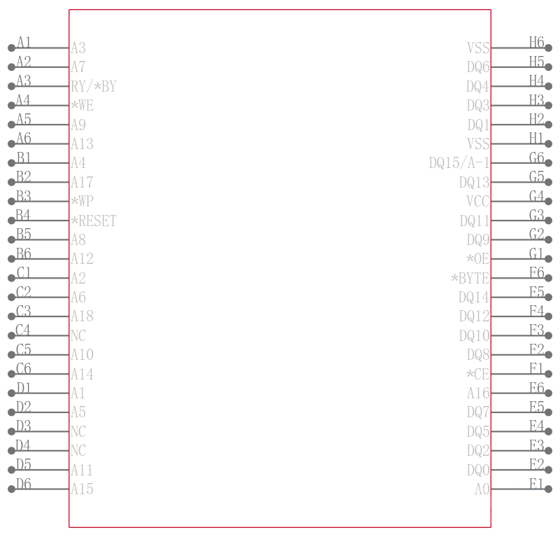 S29AL008J70BFN010引脚图