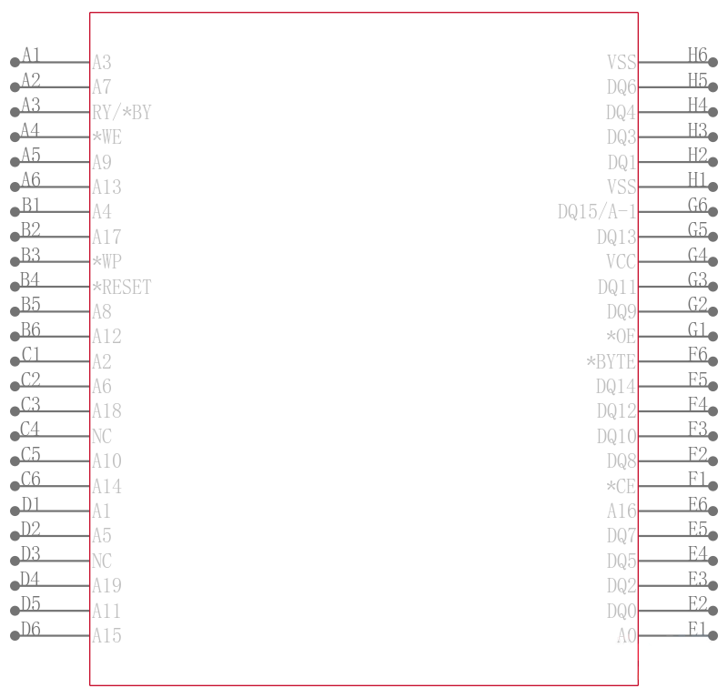 S29AL016J70BFN010引脚图