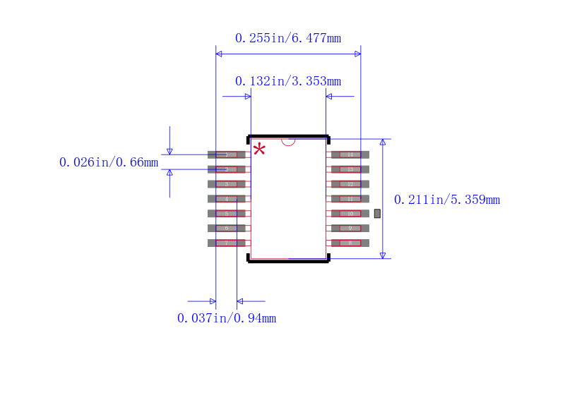 SN74AHCT125PWLE封装图