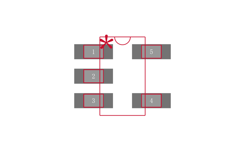SN74AUC1G14DBVRE4封装焊盘图