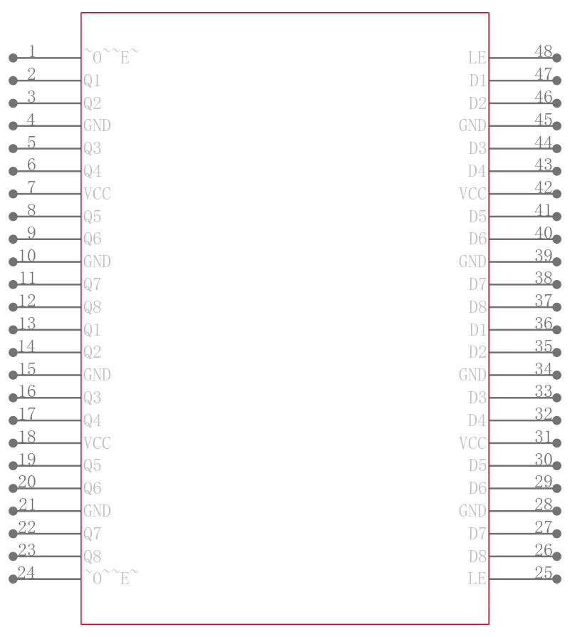 SN74AHCT16373DLG4引脚图