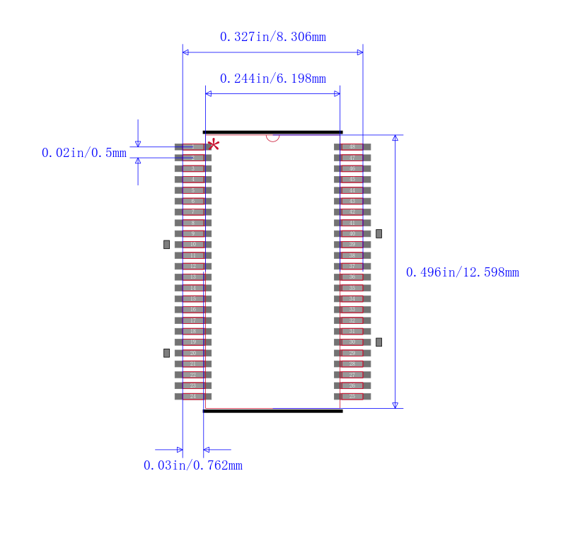 SN74ALVC16373DGGR封装图
