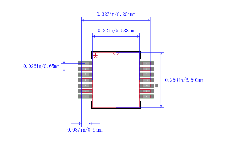 SN74LVC125DBLE封装图