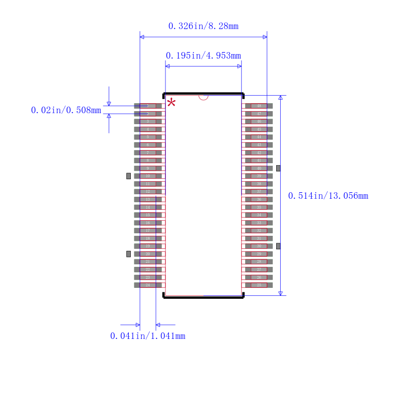 SN74LVT16373DGGR封装图