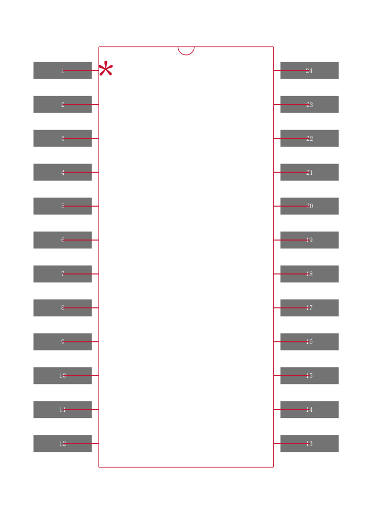 SN74ABT853DWRE4封装焊盘图