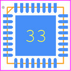 STM32F301K8U6TR封装焊盘图