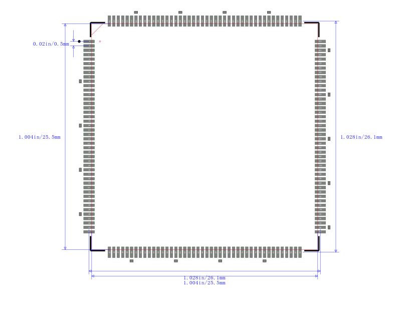 STM32H753IIT6封装图