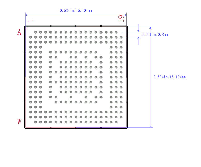 TMS320C6204GHK200封装图