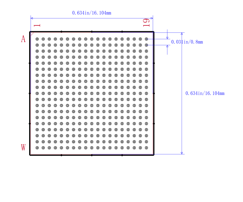 TMS320C6424ZWTL封装图