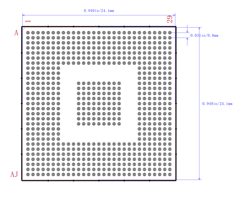 TMS320C6455BCTZ8封装图