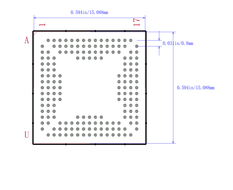 TMS320VC5410ZGW100封装图