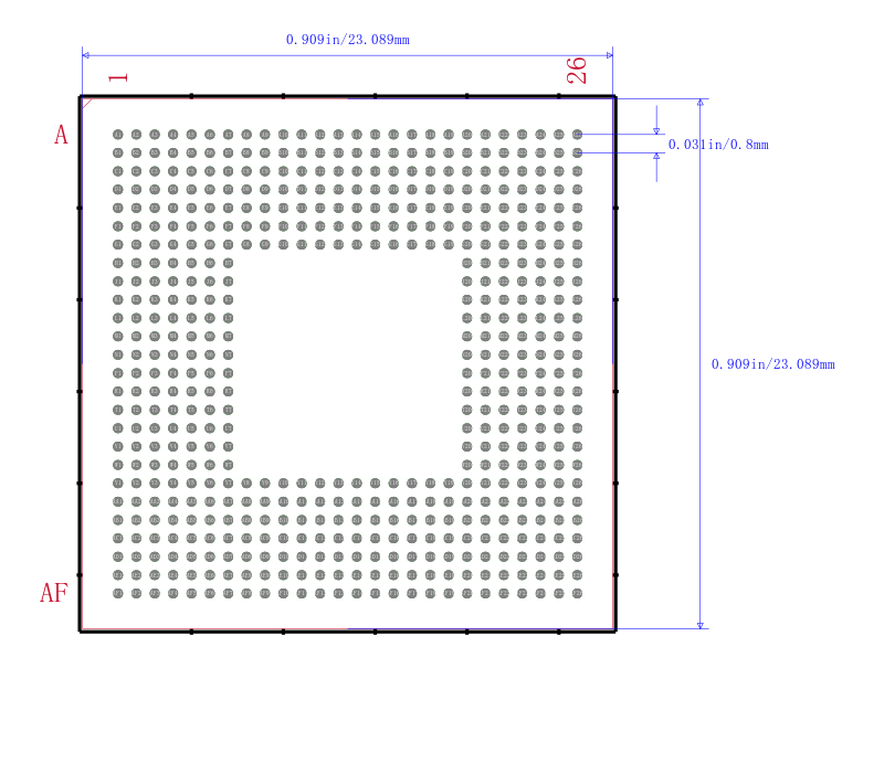 TMS32C6414DGLZ5E0封装图